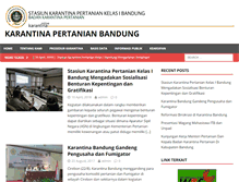 Tablet Screenshot of karantinabandung.org